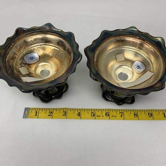 Vintage Sheridan Silver Candle Holders (set of 2) - Picture 11 of 12